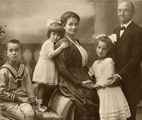 Familie Berthold und Franziska Heilbronner; um 1905