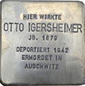 Stolperstein Otto Igersheimer